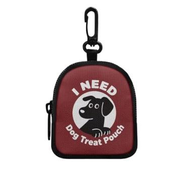 Imagem de Bolsa de petiscos para cães, mini porta-moedas, bolsa portátil para chaves, moedas, fone de ouvido, batom, porta-cartões, organizador de cabos de dados, Cão, P