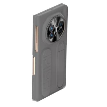 Imagem de LTLMYDAM Capa de negócios para Huawei Mate XTs, suporte ajustável Leahter capa ultrafina cobertura completa proteção de lente, cinza, XTs