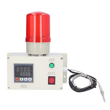 Imagem de Hyuduo Controlador de Alarme de Temperatura, Termostato Com Display Digital e Aviso Sonoro Intermitente, para Uso Comercial Industrial 0-400 ℃, AC220V