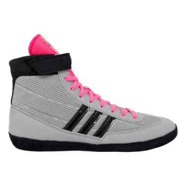 Imagem de adidas Tênis de luta livre Combat Speed 4, Cinza/Preto/Rosa, 43