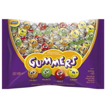 Imagem de Chiclete Gummers Sortido C/ 100 unid 300g - Sukest