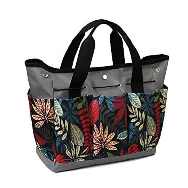 Imagem de Bolsa para Ferramentas de Jardim com 9 Bolsos Portátil Sacola Oxford Organizador Leve Fácil Transportar Acessórios Pátio Gramado