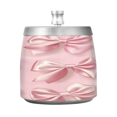 Imagem de STAYTOP Cinzeiro bonito com tampa, aço inoxidável à prova de vento, sem fumaça, cinzeiro grande para uso ao ar livre para decoração de escritório em casa