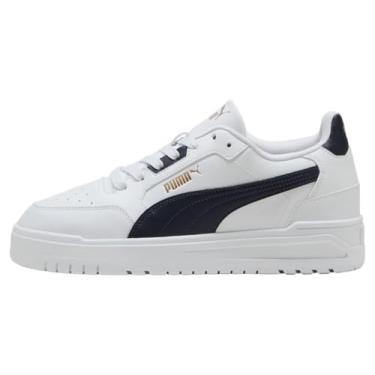 Imagem de PUMA Tênis unissex Shuffle Downtown, Puma Puma ouro branco azul-marinho, 39 BR