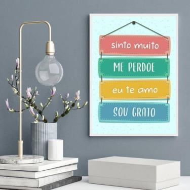 Imagem de Quadro Decorativo Ho` Oponopono Mágico- Placas 45X34Cm Vidro