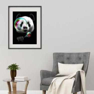 Imagem de Quadro Panda Bola De Sabão - 60X48Cm