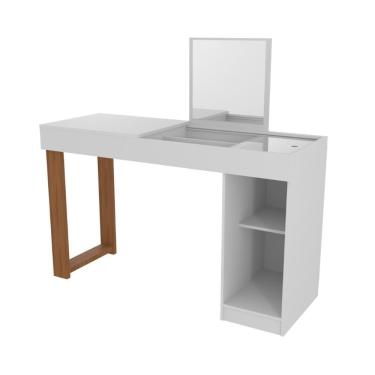 Imagem de Gabinete Toucador Berlim Branco Fosco Cinamomo Mel