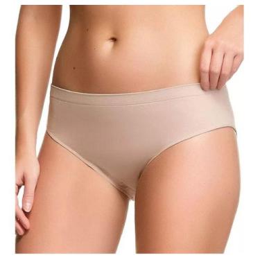 Imagem de Kit Com 6 Calcinhas Trifil Cintura Alta Sem Costura Ref.1971, GG, Mous