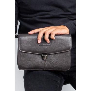 Imagem de Capanga de couro 18x22x10cm