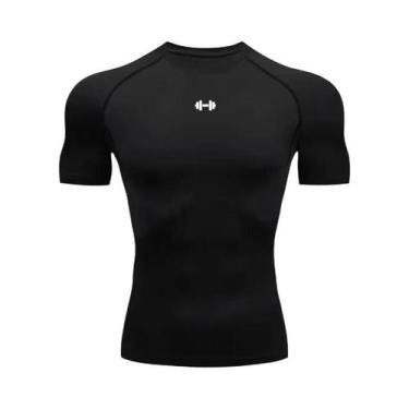 Imagem de Camiseta De Compressão Masculina De Secagem Rápida Para Verão, Corrida