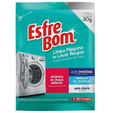 Imagem de Detergente para Limpeza Máquina de Lavar Roupa Sem Cloro 80g - Esfrebo