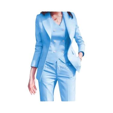 Imagem de Blazer Slim Fit Para Mulheres, Moda De Outono De Alto Padrão Para Escr