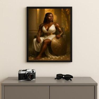 Imagem de Quadro Decorativo Rainha Do Sabá 45X34Cm Mold Preta Vidro - Quadros On