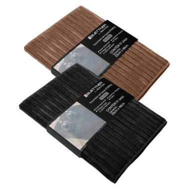 Imagem de Kit 2 Escorredor de Louças Microfibra Buettner 38x48 cm, Marrom-Preto