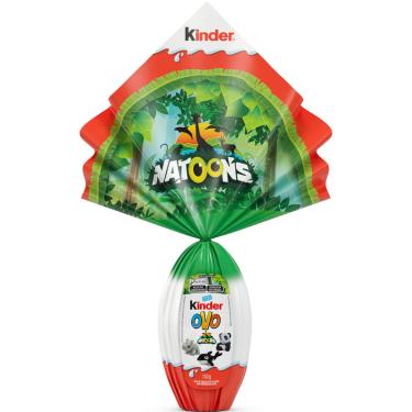 Imagem de Ovo de Páscoa Kinder Natoons Infantil Chocolate ao Leite 150g Com Brinde