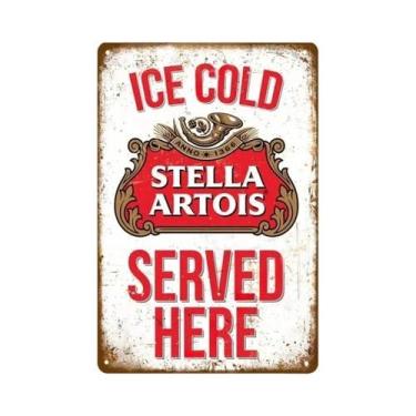 Imagem de Placa De Metal Vintage Retro Malibu Para Cerveja, Uísque E Vinho, Deco