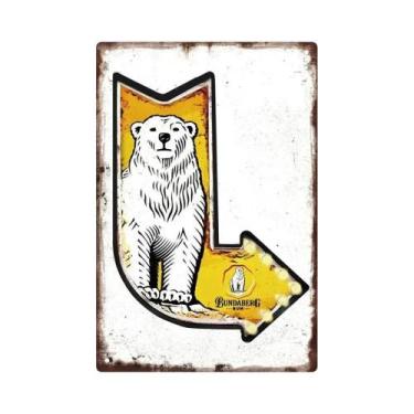 Imagem de Placa De Metal Vintage Retro Malibu Para Cerveja, Uísque E Vinho, Deco