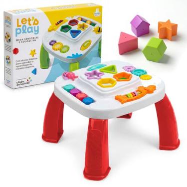 Imagem de Mesa Didática Let's Play Mesinha Com Atividades Pedagogicas Educativas