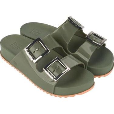 Imagem de Sandalia Zaxy Partner Feminina Papete Fivelas - Branco - 33/34-Feminino