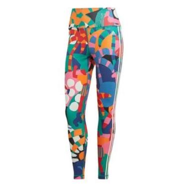 Imagem de Legging Treino adidas x FARM Rio 7/8-Verde Adidas-Feminino
