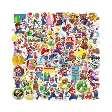 Imagem de Adesivos De Jogo Super Mario Para Crianças, 50-100 Peças, À Prova d'Ág