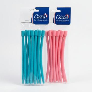 Imagem de Kit 24 Bigodim Bigudinho Circular N1 Modelador de Cachos Sem Calor - S