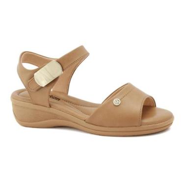 Imagem de Sandália Comfortflex Feminina Anabela Médio Conforto Original -, Macch