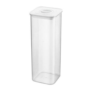 Imagem de Pote Hermético 2L Acrílico Transparente Organizador de Mantimentos Gra