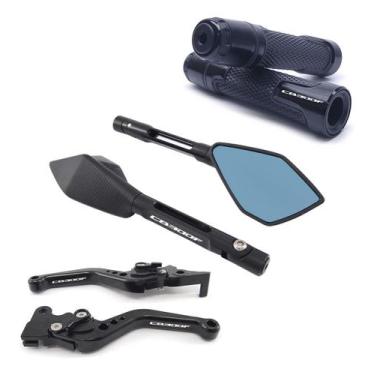 Imagem de Kit Manete Manopla Retrovisor Esportivo Cb300f Twister Laser - Special