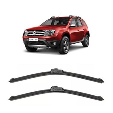 Imagem de Par Limpador Parabrisa Renault Duster 2011 a 2019 Silicone - Rodo, Dus