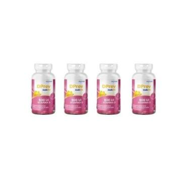 Imagem de Kit Vitamina D Colecalciferol DPrev Todo Dia 600UI Sabor Framboesa com