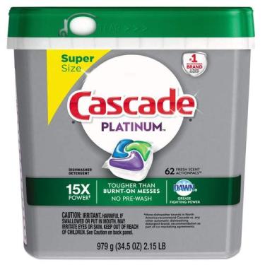 Imagem de Detergente para Lava-louças Cascade Platinum 979g Aroma Fresco