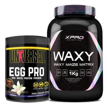 Imagem de Kit Egg Pro 454g - Universal + Waxy Maize 1Kg - Xpro Nutrition - Unive