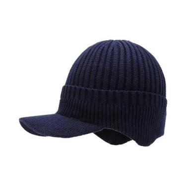 Imagem de Gorro De Inverno Masculino Quente E À Prova De Vento Com Protetor De O