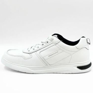 Imagem de Sapatênis Pegada Com Cadarço Elástico Napa Soft, 43, Branco