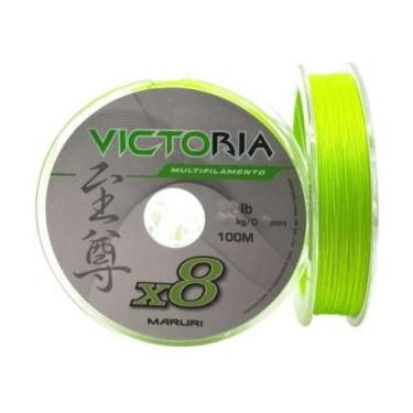 Imagem de Linha Pesca Multifilamento 8 Fio Victoria 0,45mm 100m Maruri