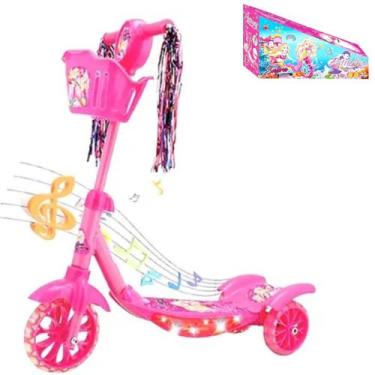 Imagem de Patinete Rosa Infantil Brinquedo Que Faz Sucesso - Toy King