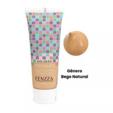 Imagem de Base Líquida Matte Media Cobertura Secagem Rápida Fenzza, Bege Natural