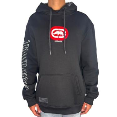 Imagem de Moletom Ecko Canguru Fechado Silk, M, Preto