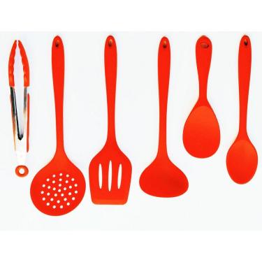 Imagem de Kit 6 Peças Silicone  - Vermelho