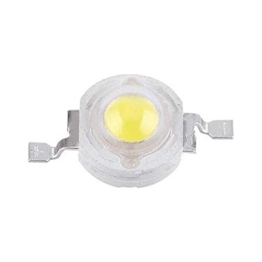 Imagem de Asixx Miçangas de lâmpada LED, 50 peças SMD 1 W branco frio/quente LED lâmpada lâmpada lâmpada chip alta luminância, baixo consumo de energia elétrica para holofote holofote alta potência novo (branco)
