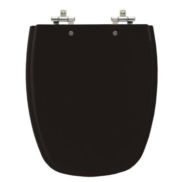 Imagem de Assento Laqueado Monte Carlo Ébano  Preto  Tampa Vaso Deca