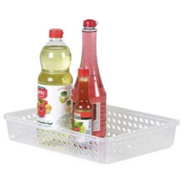 Imagem de Cestinha 33,5x6,3x25cm Transparente Plasútil