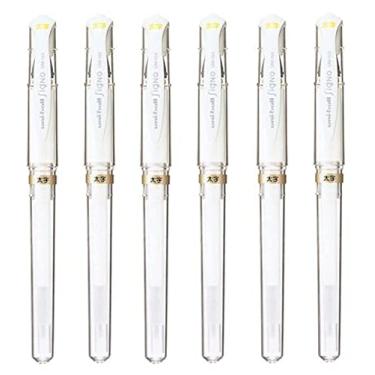 Imagem de Caneta Uni-Ball Signo Broad Point Gel Impact tinta branca, 3 canetas por pacote (importação japonesa) [Pacote original Komainu-Dou], DESIGN 1