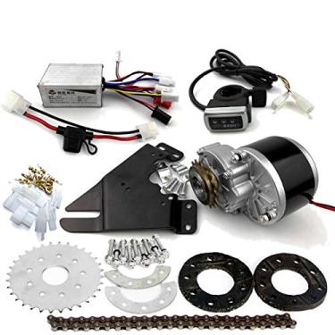 Imagem de Kit de conversão elétrica de 250 W para transmissão de corrente esquerda de bicicleta comum personalizado para desviador de bicicleta elétrico (¨ Kit de polegar)