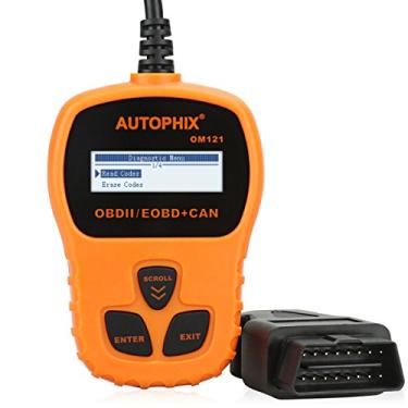 Imagem de Leitor de códigos Autophix OM121 OBD2 Scanner Ferramenta de digitalização de diagnóstico de motor automotivo universal para verificar o código de erro MIL VIN claro - Laranja