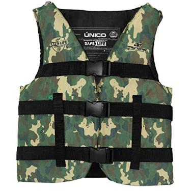 Imagem de Colete Salva Vidas Auxiliar de Flutuação Pro Tork Safe Life – De 40-140 Kg Camuflado Verde