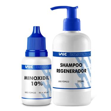 Imagem de Minoxidil 10% 60ml Shampoo Regenerador 200ml