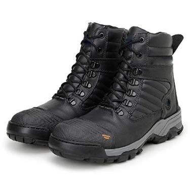 Imagem de Bota Coturno Masculina Couro Liso Dia a Dia Trilhas e Caminhadas Power Grip