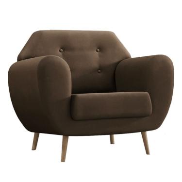 Imagem de Poltrona Beegees Velosuede Marrom
